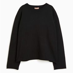 Brand New, With Tags As Pictured, Never Worn. Selling Because I Missed The Return Window. H&M Fine Knit Sweater In Black Loose-Fit Sweater In A Soft, Fine Knit With Round Ribbed Neckline, Heavily Dropped Shoulders And Long Sleeves. Straight, Roll-Edge Hem. H&m Long Sleeve Tops With Ribbed Cuffs, Oversized Knitted Tops For Work, H&m Knit Long Sleeve Sweater, H&m Long Sleeve Knit Sweater, H&m Casual Oversized Sweater, H&m Knit Tops For Fall, Casual Oversized Sweater By H&m, Fall Knit Tops By H&m, Oversized H&m Winter Tops