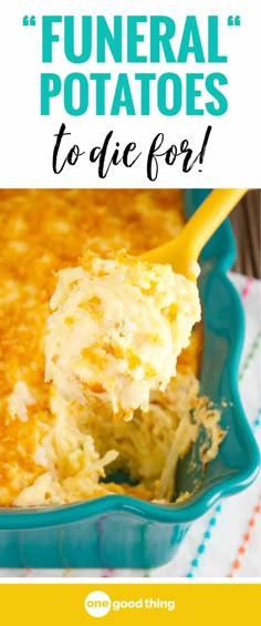 Learn how to make Funeral Potatoes, a creamy, cheesy potato casserole. It's a Utah classic, and a staple at our Easter dinner every year! Easter Dinner Recipes, Salad Pasta