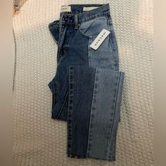 Nwt Pacsun Jeans Size 24 Jeans Pacsun, Pacsun Jeans, Patchwork Jeans, Christmas Wishlist, Pacsun, Boyfriend Jeans, Jeans Size, Color Blue, Women Jeans