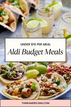 the ultimate meal guide for under $ 10 per meal, including aldi budget meals