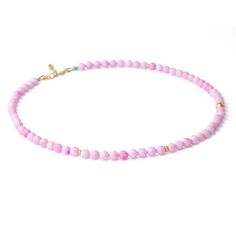 Adorn your neckline with this exquisite Pink Conch-shell Bead Necklace. As you wear it, you'll feel a deep connection to the serene beauty of the Bermuda. Each glossy pink conch-shell bead embodies a sense of tranquility and natural elegance, making you feel both radiant and uniquely sophisticated. 19" Total Length, + 1.5" Adjustable Extension Conch-shell Bead 6mm, Semi-precious stone, From Bermuda 22K Gold Filled Sterling Silver Clasp, From Vietnam 22K Gold Filled Sterling Silver Beads, From Tu Shell Beads Necklace, Gold Beaded Necklace, Glossier Pink, Gold Bead Necklace, Deep Connection, Conch Shell, Labradorite Stone, Shell Beads, Sterling Silver Bead