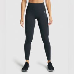 Brand New With Tags. Never Worn Gymshark Seamless Leggings, Women Office Outfits, Gym Leggings Women, Outfit Pieces, Gym Wear For Women, 2022 Christmas, Gymshark Leggings, Legging Fits, Black Seamless