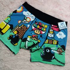 These Boxer Briefs Are Nwt And Sooooo Comfy That You Would Wanna Wear Em Even If They Were Plain! But, Lucky For You, They're The Furthest Thing From Plain You Can Get!!! Making Humor W/Some Memes, These Awesome Undies Feature Jokes On Pop Culture References (This One Is Super Mario Bros!) On The Most Comfortable Boxer Briefs I Have Ever Found! Bought At My Local Hot Topic, I Have Many Pairs Of These For Sale Atm As Well As Fun Briefs! This Brand Is My Fave That I Own The Most Pairs Of Cause The Casual Cotton Boxer Briefs With Graphic Print, Playful Multi-pack Boxer Briefs, Playful Multicolor Cotton Boxer Briefs, Cotton Boxer Briefs With Graphic Print For Streetwear, Playful Blue Cotton Boxer Briefs, Streetwear Cotton Boxer Briefs With Graphic Print, Casual Multicolor Boxer Briefs With Graphic Print, Playful Multi-pack Bottoms, Princess Peach Castle