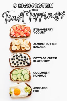 five high protein toast toppings for breakfast