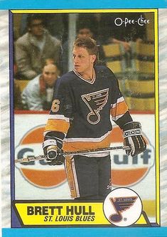 a hockey card with an image of a player