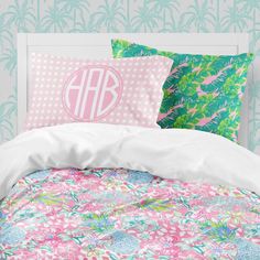 Preppy Summer Big Kid Bedding Set - Big Kid Bedding Preppy Girls Room, Preppy Bedding, Kid Bedding, Summer Nursery, Floral Crib Bedding, Pink Crib, Big Kid Bed, Lilly Inspired, Kids Bedding Sets