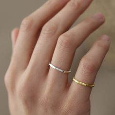 These Gold and Silver Minimalist Faceted Stacking Rings are a perfect gifts for him, her, a mom, a sister, or your wife on a birthday, the anniversary, marriage, or Christmas. They are lightweight and shine in the light.  Style: Minimalist Band: 1,5 mm Finish: Silver and Gold Location: Suitable for all fingers Material: 925K sterling Silver Plated Bronze and 14K Gold Plated Bronze Our products are water-resistant and Nickel Free, Lead-Free & Cadmium Free; do not have any allergy side effects. SI Modern Adjustable Stackable Rings As A Gift, Modern Adjustable Stackable Rings For Gifts, Minimalist Open Ring Couple Rings As Gift, Minimalist Open Couple Rings As Gift, Minimalist White Open Couple Rings, Adjustable Stackable Rings With Simple Design As Gift, Minimalist Stackable Rings As A Gift, Minimalist Open Ring As A Gift, Minimalist Stackable Couple Rings As Gift