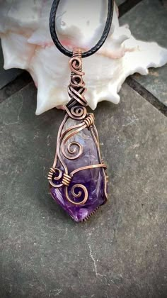 Wire Wrapped Amethyst, Wire Wrapping Raw Stones, Wire Wrap Pendants, Wire Wrapped Stone Pendant, Crystal Wrapping, Crystal Wire Wrap, Wire Wrapped Crystals, Wire Wrap Stones