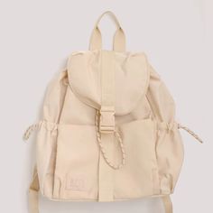 BÉIS 'The Sport Backpack' in Beige - Chic Tennis Inspired Backpack | BÉIS Travel CA Sport Backpack, Athletic Gear, Pickleball Paddles, Backpack Sport, Laptop Pocket, The Court, A Bag, The Office, Patch Logo