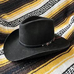 Vintage Bradford Western By Resistol Black Wool Cowboy Hat Approx 21.5" Circumference Accessories Vintage, Cowboy Hat, Black Wool, Vintage Accessories, Cowboy Hats, Accessories Hats, Cowboy, Mens Accessories, Man Shop