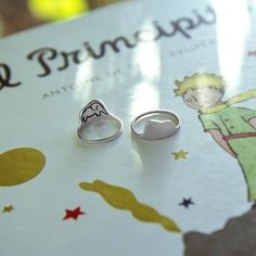 Princes Ring, Little Prince Tattoo, Prince Tattoos, Prince Art, Handcrafted Silver Jewelry, Silver Ring Designs, Kids Rings, Book Jewelry, Pretty Box