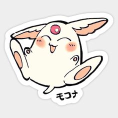 a sticker with an image of a pikachu