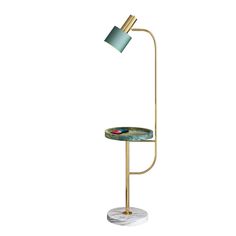 Postmodern Metal Floor Lamp With Swivel Feature And Marble Tray/Base Green Light Flooring Living Room, Green Floor Lamp, Floor Standing Light, Light Fixtures Bedroom Ceiling, Copper Chandelier, Ceiling Lamps Bedroom, Floor Lamps Living Room, Reading Lamp Floor, Bamboo Pendant Light