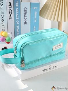 Bird in Bag - Aesthetic Capacity Pencil Case Bag with Kawaii Stationery Holder for Students at School Trendy Bags With Pen Holders For Back To School, Back To School Pouch With Zipper Closure, Rectangular Case Bag For Back To School, Portable Pencil Pouch For School, School Pencil Cosmetic Bag With Zipper, Back To School Zipper Pouch Cosmetic Bag, Back To School Zipper Pouch For School, Kawaii Rectangular Case Bag For Everyday Use, Pencil Cosmetic Bag For Travel And Back To School