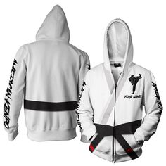 American Kenpo White Uniforms Custom Name And Belts 3D Zip Hoodie For American Martial Art Lovers available in T-shirt, hoodie, tank top, longsleeve, multi color and size S M L XL XXL 3XL 4XL 5XL. Shipping from the US. Easy 30 day return policy - Shop now! 6.1-ounce, 100% cotton .Double-needle neck, sleeves and hem; Roomy Unisex Fit. Ash is 99% cotton, 1% poly; Sport Grey is 90% cotton, 10% poly; Dark Heather is 50% cotton, 50% polyester .Decoration type: Digital Print. Made by Gildan White Hooded Sweatshirt With Sublimation Print, White Sweatshirt With Sublimation Print, Black Belt Taekwondo, Taekwondo T Shirt, Karate Outfit, Black Belt Karate, Jiu Jitsu Uniform, Jiu Jitsu T Shirts, Martial Art Uniform