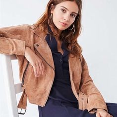 Nwt Blank Nyc (Blanknyc) Suede Dolman Jacket. Color Is Tan (Desert Sand). Size Xs. Super Rare And Hard To Find. As Pictured And Never Been Worn. Chic Long Sleeve Cropped Jacket For Fall, Long Sleeve Biker Jacket For Fall Workwear, Casual Biker Jacket For Fall Workwear, Casual Fall Biker Jacket For Work, Chic Long Sleeve Biker Jacket For Work, Trendy Long Sleeve Biker Jacket For Work, Dolman Jacket, Suede Moto Jacket, Desert Sand