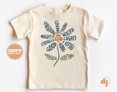 Christian Shirts for Kids - My God Is... shirt - Jesus Pink Natural Infant, Toddler & Youth Tee #6126 All of the shirts and bodysuits at our shop are CPSIA compliant. We only use Eco-friendly, water-based inks that are also CPSIA compliant and boasts strong washability (highest score on AATCC wash test).  So rest assure to put them on your little ones!  ** COLOR OF T-SHIRTS WILL VARY SLIGHTLY DUE TO LIGHTING AND/OR MONITOR SETTINGS ** DETAILS OF BABY BODYSUITS & T-SHIRTS MAY VARY SLIGHTLY FROM P Scripture Shirt For Kids, Christian Toddler Shirts, Christian Kids Shirts, Jesus Apparel, Christian Products, Kids Shirts Design, Christian Shirts Designs, Christian Kids, Baby Design