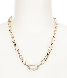 Shop for Anna & Ava Pave Link Paperclip Chain Necklace at Dillard's. Visit Dillard's to find clothing, accessories, shoes, cosmetics & more. The Style of Your Life. Metal Rhinestone Necklace Chain Link, Metal Rhinestone Chain Link Necklace, Metal Chain Link Rhinestone Necklace, Metal Necklace With Paperclip Chain For Party, Party Necklace With Metal Paperclip Chain, Paperclip Chain Necklace, Pave Jewelry, Button Jewelry, Rhinestone Jewelry