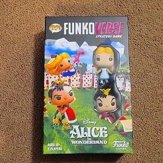 an unopened box for funky versie strategy game with two figurines