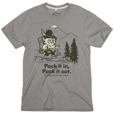 Pack It In Woodsy Owl, Camping Tee Shirts, Environmental Stewardship, Landmark Poster, Us Forest Service, Camping Tee, A Healthy Relationship, Shirts Ideas, Forest Service