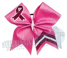 October Cheer Bows, Pink Out Cheer Bows, Cheerleading Hair, Pink Cheer Bows, Cheerleading Hair Bows, Glitter Cheer Bow, Pink Awareness, Cheerleading Bows, Cheerleading Hairstyles