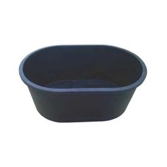 a black plastic bowl on a white background