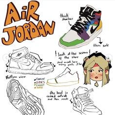 an image of various shoes with the words air jordan on them