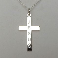 Sterling Silver Jesus Cross Pendant Necklace dimensions of cross: 15mm wide x 28mm material: sterling silver. Jesus Cross, Jesus On The Cross, Cross Pendant Necklace, Cross Pendant, Pendant Necklaces, Jewelry Necklace Pendant, United Kingdom, Jewelry Necklaces, Jesus