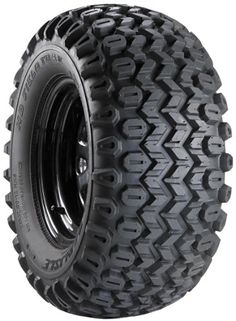 an all terrain tire on a white background