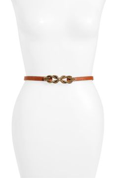 Raina 'Lillian' Belt | Nordstrom Large Fashion, Trending Dresses, Work Casual, Belt Size, Fashion Store, Cognac, Calf Skin, Gold Rings, Top Brands