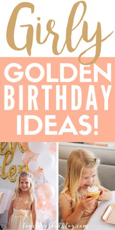 Golden Birthday Baby Girl, Stay Golden Birthday Theme, Golden Princess Birthday Party, Kid Golden Birthday Ideas, Forever Golden Birthday, 1st Birthday Golden Birthday, 7th Golden Birthday Ideas, Four Ever Golden Birthday, Golden Third Birthday Party