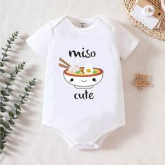 Baby Onesie. New. 3-6 Months. Cute White Onesie For Spring, Cute White Spring Onesie, White Short Sleeve Casual Onesie, Cute White Onesie With Cartoon Print, Cute White Cartoon Print Onesie, Casual Short Sleeve Onesie For First Birthday, White Cotton Onesie With Cartoon Print, White Short Sleeve Fun Onesie, Cute White Cotton Onesie