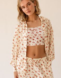 A Soft, Breathable Long Sleeve Button-Down Front Top That's Easy To Wear As A Standalone Piece Or Layered For A Cozy Lounge Look. Pair Over Your Favorite Matching Bikini Or With Our Matching Dolce Notte Lounge Pants.100% Rayonmade In Vietnambutton Down Shirtlong Sleevesshirtail Hemoversize Fit | Dippin' Daisy's Olivia Top Lounge Looks, Cozy Lounge, Knit Fashion, Lounge Pants, Fashion Tops, Pacsun, Long Sleeve Top, New Product, Clothes For Sale