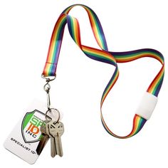 100 Bulk Pack - Rainbow Lanyard with Breakaway for Badge Holder and Keys - Cute Neck Strap Keychain with Swivel J Hook for Name Tag, I’d Cards and More by Specialist IDTHIS ITEM SHIPS FREE - AS DO MOST ITEMS IN OUR STORECUTE, COLORFUL & COMFORTABLE - 3/4" Wide Flat Printed Lanyard Made with Dye Sublimated Process to Produce a Soft and Silky Feel - Double Sided Rainbow Colored StripesDURABLE & VERSATILE - Metal Swivel J Hook to Clip to Your Key, Keychain, ID Card, Badge Holder, USB Flash Strap Keychain, Key Keychain, Small Tools, Badge Buddy, Work Badge, Lanyard Keychain, Luggage Straps, Leather Luggage, Id Badge Holders