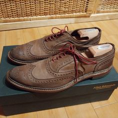 Excellent Quality, Very Nice, Quality Leather Shoes. Brown Oxfords With Removable Insole For Galas, Allen Edmonds, Tan Brown, New Shoes, Leather Shoes, Derby, Oxford, Men's Shoes, Man Shop