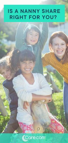 three children are posing for the camera with their arms in the air and text that says is