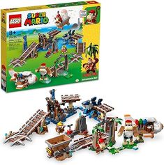 a lego set is shown with the box and instructions for it's construction process