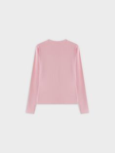 This CLASSIC TEE LONG SLEEVE-LIGHT PINK offers a timeless and versatile addition to your wardrobe. Its light pink color adds a touch of femininity to any outfit. Pink Long Sleeve Stretch T-shirt, Basic Long Sleeve Pink T-shirt, Sporty Pink Tops With Relaxed Fit, Pink Sporty Crew Neck Tops, Sporty Pink Crew Neck Tops, Pink Long Sleeve Loungewear Tops, Sporty Pink Long Sleeve Top, Sporty Long Sleeve Pink Tops, Casual Pink Stretch Long Sleeve Top