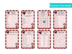 mickey mouse baby shower game printable