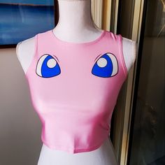 Pokemon Mew Crop Top Pink. New W/Out Tags. No Size Is Listed, But Fits Like A S/Xs. Lots Of Stretch! Perfect For A Halloween Costume. Length: 15" Chest (Flat): 14.5" Item Is From A Smoke Free Home. Please Don't Hesitate To Ask Questions Or Make An Offer! :) Pink Fitted Y2k Crop Top, Fitted Pink Y2k Crop Top, Fitted Y2k Pink Crop Top, Pink Sleeveless Y2k Crop Top, Pink Fitted Y2k Style Top, Pink Fitted Crop Top Tank, Pokemon Mew, Crop Top Pink, A Halloween Costume