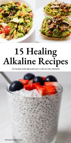 15 Easy Alkaline Diet Recipes - Beauty Bites Easy Alkaline Recipes, High Alkaline Diet, Recipes With Meat, Top Alkaline Foods, Alkaline Snacks, Seafood Tacos, Alkalizing Foods