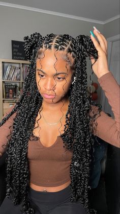 Criss cross passion twists Short Box Braids Hairstyles, Hairstyles For Teens, Big Box Braids Hairstyles, Goddess Braids Hairstyles, Box Braids Hairstyles For Black Women, Cute Braided Hairstyles, Braided Cornrow Hairstyles, Cute Box Braids Hairstyles, Quick Braided Hairstyles