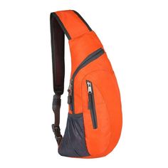 Color: Orange One Shoulder Backpack, Sling Bag Men, Chest Bag Men, Cross Body Sling Bag, Orange Backpacks, Tas Bahu, Satchel Backpack, Sling Pack, Shoulder Sling