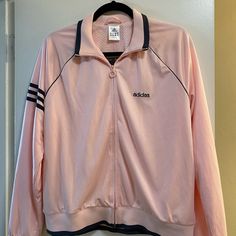 Adidas Jacket Size Large Baby Pink Color. Great For Pairing With Leggings. Winter Sports Track Jacket In Pink, Pink Winter Sports Track Jacket, Pink Winter Track Jacket For Sports, Winter Pink Track Jacket For Sports, Pink Fall Sports Outerwear, Pink Outerwear For Sports In Fall, Pink Outerwear For Fall Sports, Pink Adidas Sports Outerwear, Pink Sports Track Jacket With Long Sleeves