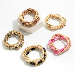 - Approximately 3" Diameter Choose your color Blue Dahlia, Wood Bead Bracelet, I Got Married, Color Names, Wood Beads, Brown And Grey, My Pictures, Gold Tones, Beaded Bracelets