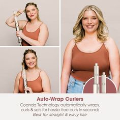 Shark FlexStyle Auto-Wrap Curlers 32mm - Stone Curly Blowout, Diffuser Attachment, Auto Wrap, Shark Flexstyle, Styler Hair, Straight Wavy Hair, Hot Brush, Hair Test, Styling Wand