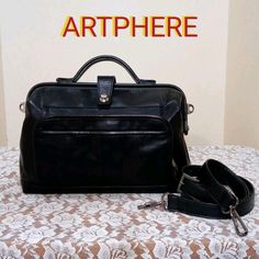 Auth ARTPHERE Cavallo Dulles Bag 2Way shoulder bag #0111 Black   Description Condition: B (Good condition but signs of small scratches and/or stains) Shoulder strap: 5 hole adjustable Color Black Size(approx):W 28cm H 21cm D 9cm Size(approx):W 11.03inch H 8.27inch D 3.55inch Condition: B  N : (New)  S : (Almost brand new)  A : (Great condition Light signs of use with tiny scratches and/or stains)   B : (Good condition but signs of small scratches and/or stains)  C : (Noticeable signs of use with Designer Business Shoulder Bag With Large Capacity, Designer Briefcase With Detachable Handle, Designer Handheld Business Shoulder Bag, Designer Laptop Shoulder Bag For Daily Use, Designer Satchel Briefcase With Adjustable Strap, Designer Rectangular Camera Bag, Designer Rectangular Camera Bag For Everyday Use, Luxury Rectangular Camera Bag For Daily Use, Designer Laptop Bag With Detachable Strap