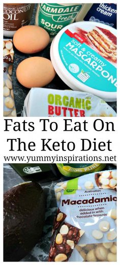 Fats To Eat On Keto - List of Good & Healthy Fat Options on the Low Carb Ketogenic Diet to show you how to get enough fat. Fats To Eat On Keto, Keto List, Diet Breakfast Recipes, Ketogenic Diet For Beginners, Ketogenic Diet Plan