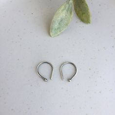 Tiny open hoop earrings made with Sterling silver with a slight aged finish. These handmade huggie hoop earrings are cute and comfortable for daily use, very easy to take off and put on. A pair of small hoop earrings unisex style, perfect for both men and women.  Great as a gift for men, gift for your partner or dad gift, they are a nice gift for on any occasion like birthday or Father's day. All items from Lunahoo arrive beautifully packaged in a gift box. This listing is for a pair of silver o Everyday Small Hoop Ear Cuff, Modern Small Hoop Piercings As A Gift, Minimalist Hoop Cartilage Earrings, Nickel-free Small Hoop Sterling Silver Ear Cuff, Nickel Free Small Hoop Sterling Silver Ear Cuff, Everyday Hypoallergenic Hoop Ear Cuff, Nickel Free Sterling Silver Hoop Ear Cuff, Nickel-free Hoop Ear Cuff In Sterling Silver, Nickel-free Sterling Silver Hoop Ear Cuff