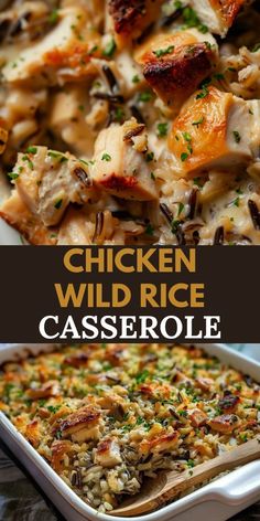 This Creamy Chicken Wild Rice Casserole is a comforting, hearty dish perfect for family dinners or potlucks.  With its blend of tender chicken, nutty wild rice, and a variety of vegetables in a creamy sauce, it's a complete meal in one dish. Fall Casserole Recipes, Chicken Wild Rice Casserole, Chicken Wild Rice, Wild Rice Recipes, Homestead Recipes, Wild Rice Casserole, Freeze Dryer, Winter Meals, Crock Pots